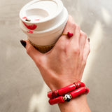 Heart pearl bracelet - Chérie Cherry