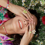 Spiral flower ring