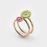 Spiral flower ring