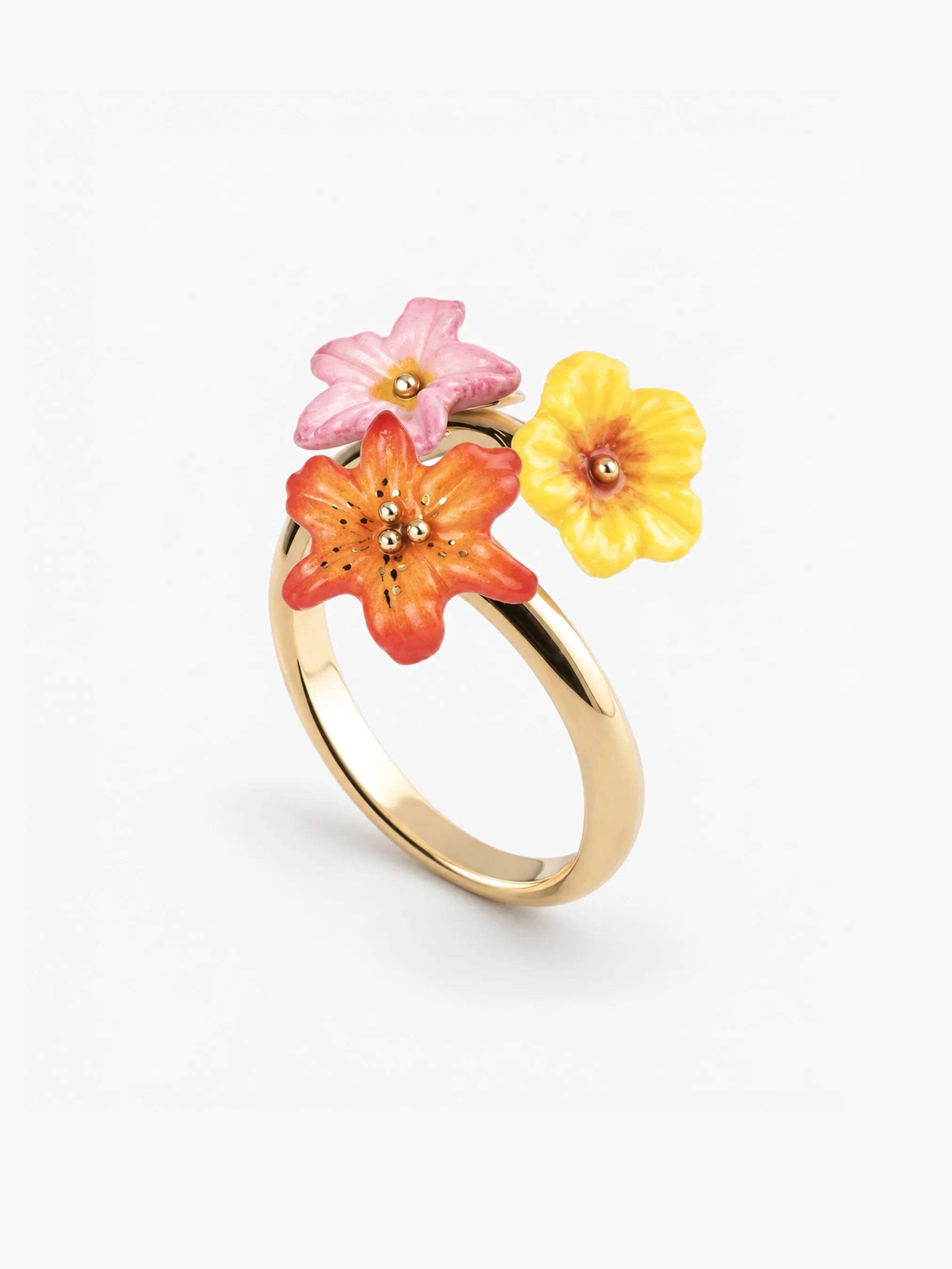 Tropical multi-flower ring – NACH BIJOUX