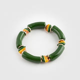 Bird of Paradise Green Pearl Bracelet