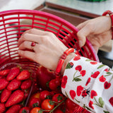 Heart pearl bracelet - Chérie Cherry