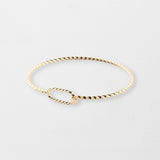 Bracelet jonc torsadé personnalisable - Mix and Match