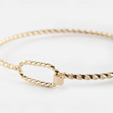 Bracelet jonc torsadé personnalisable - Mix and Match