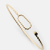 Bracelet jonc torsadé personnalisable - Mix and Match