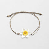 Iridescent Daffodil Cord Bracelet