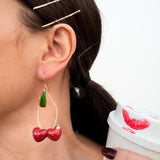 Boucles d'oreilles pendantes cerises - Chérie Cherry