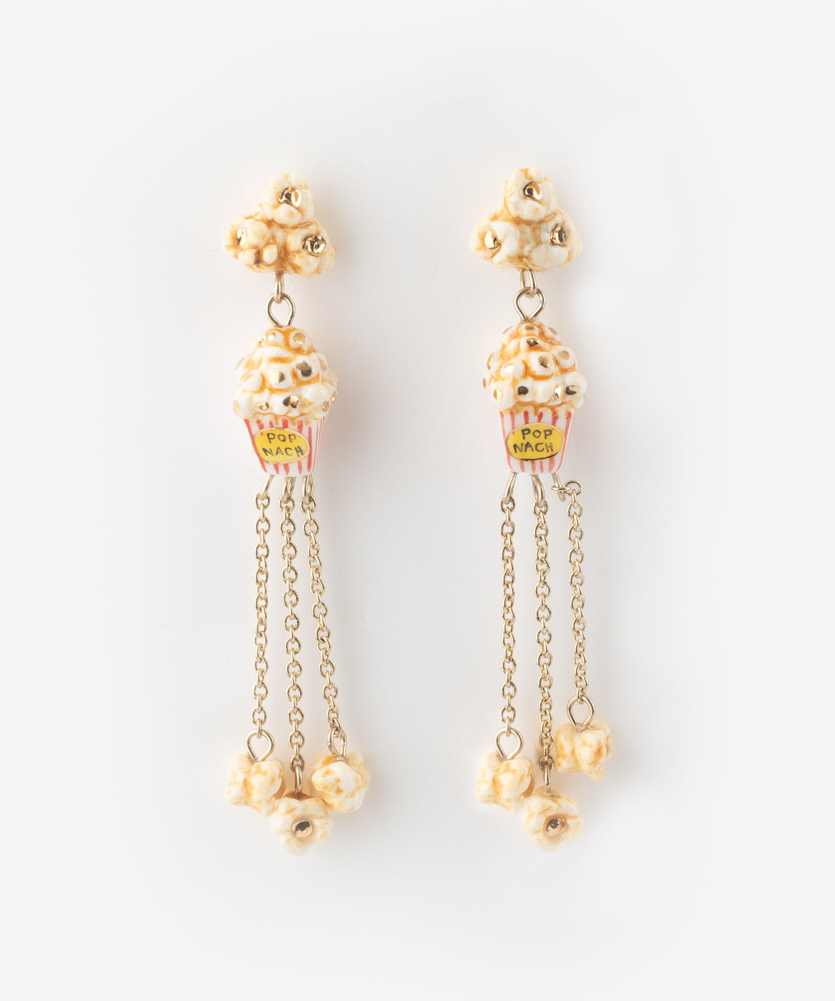 Popcorn dangle earrings