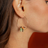 African Bee-eater Trio Earrings