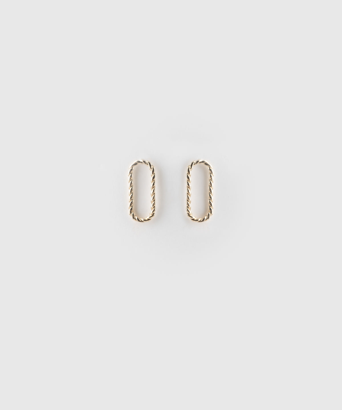 Boucles d'oreilles rectangulaires torsadées personnalisable - Mix and Match