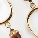 Boucles d'oreilles pendantes gland