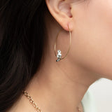 Raccoon Hoop Earrings