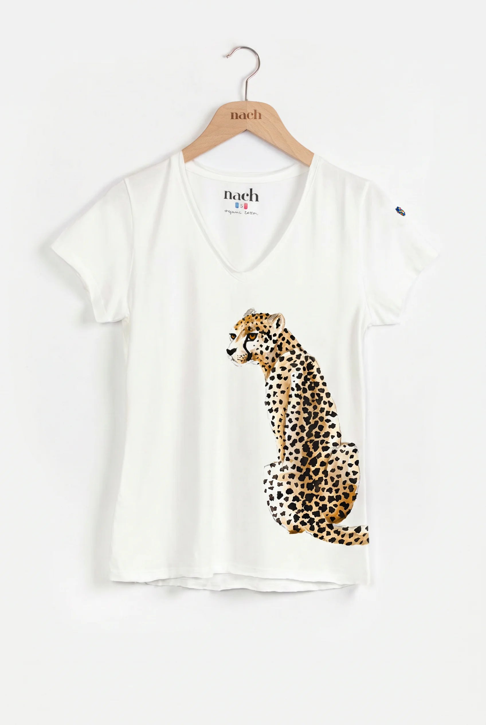 Organic cotton sitting cheetah t-shirt – NACH BIJOUX