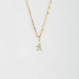 Collier zèbre vert