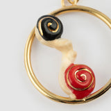 Round love snail necklace
