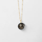 Black snail necklace