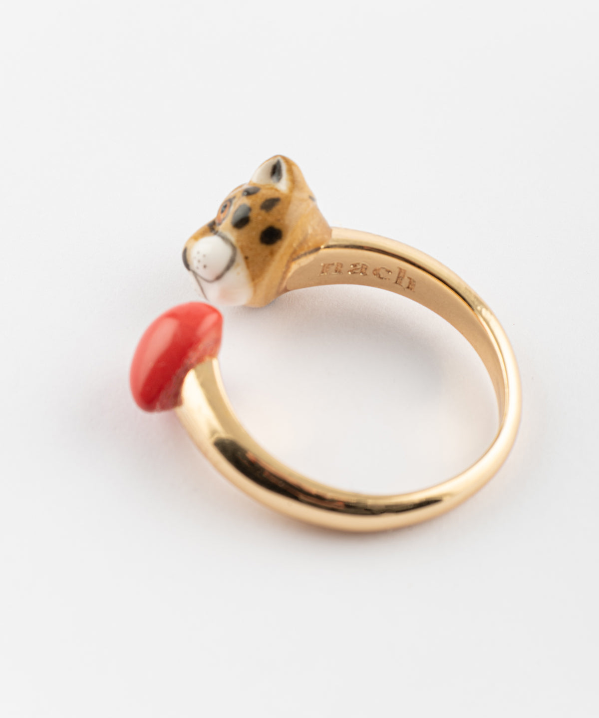 Bague FaceToFace coeur & guépard - Premier amour