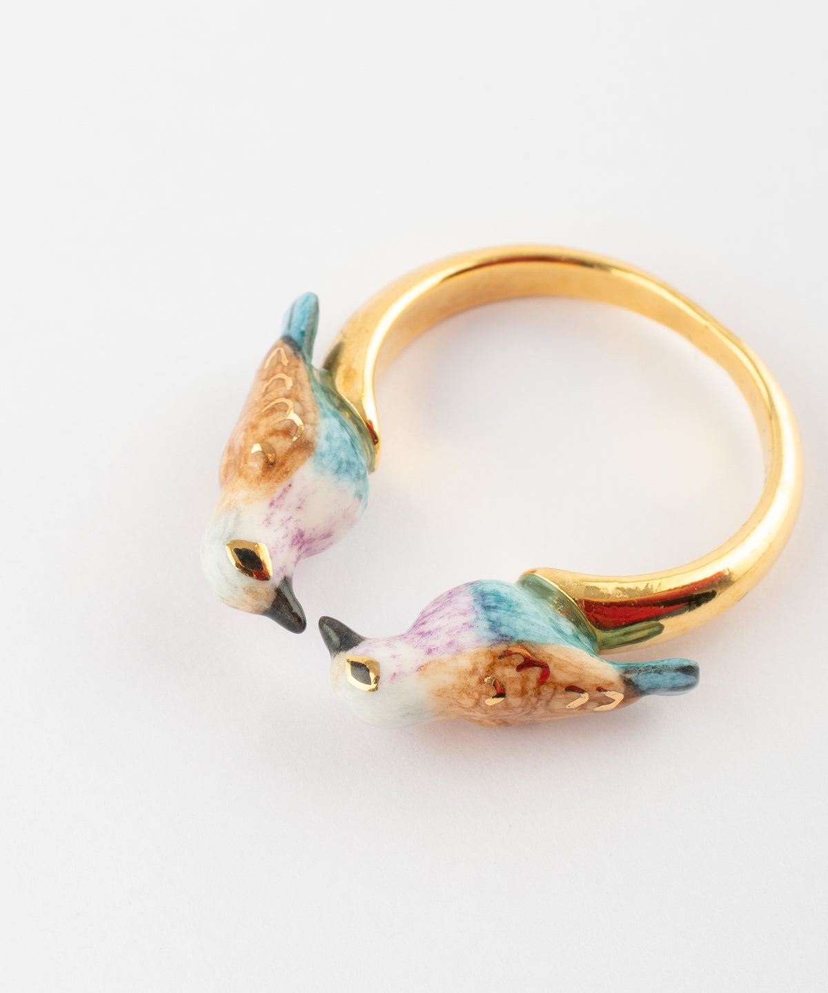 Bague FaceToFace oiseau rollier