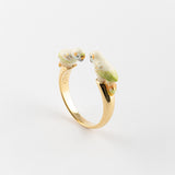 Bague FaceToFace perruche blanche