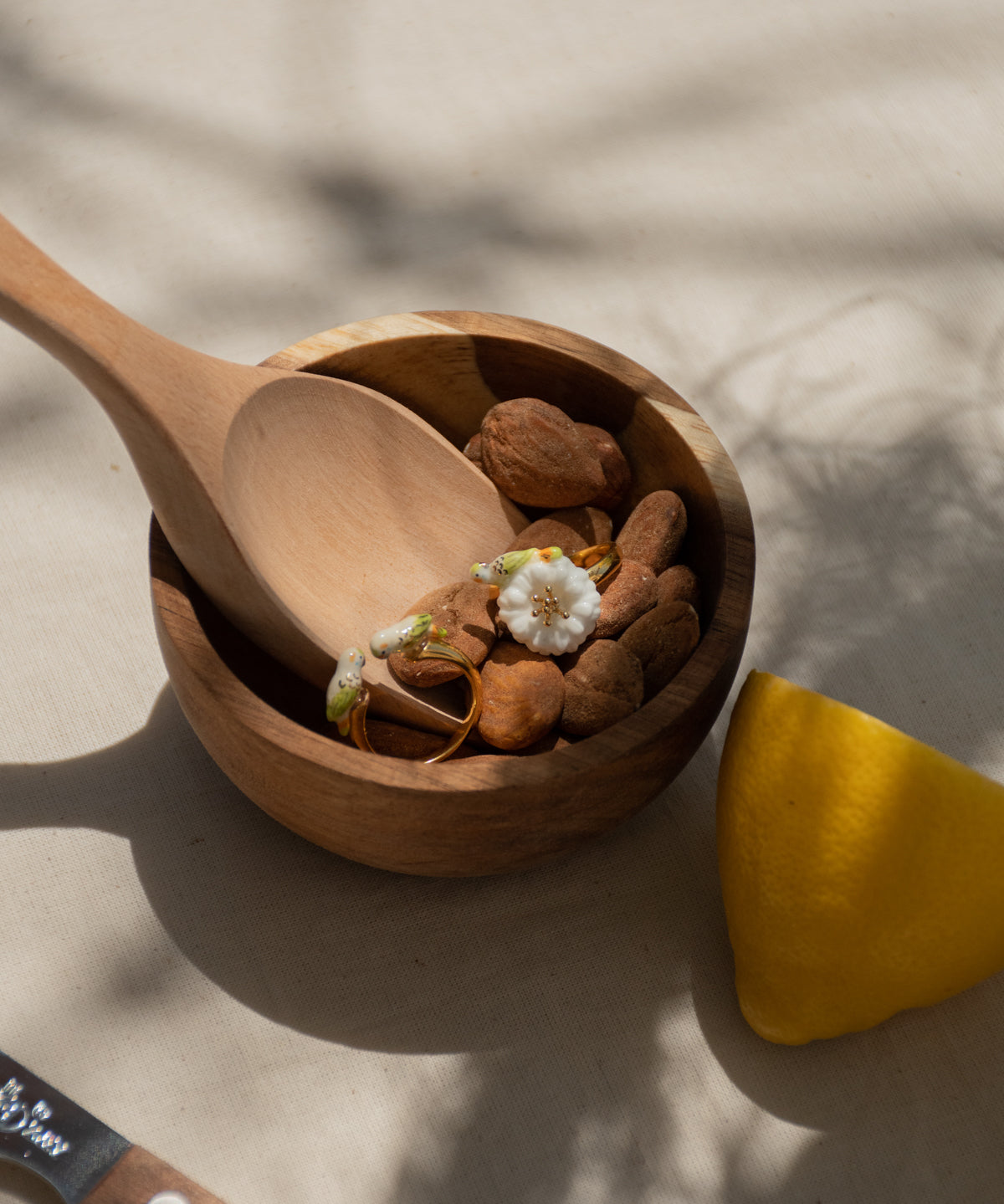 Bague FaceToFace perruche blanche