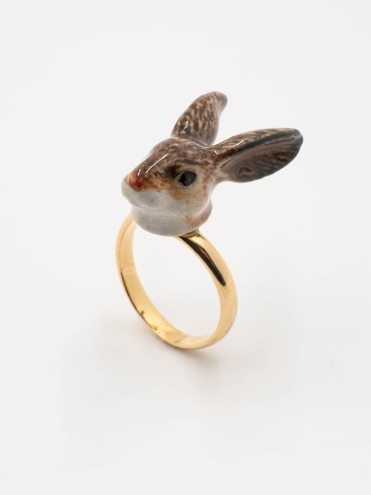 Bague lapin brun