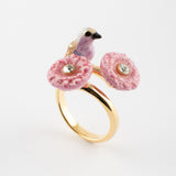 Bague oiseaux et chardon