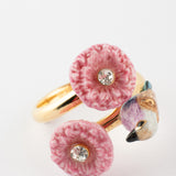 Bague oiseaux et chardon