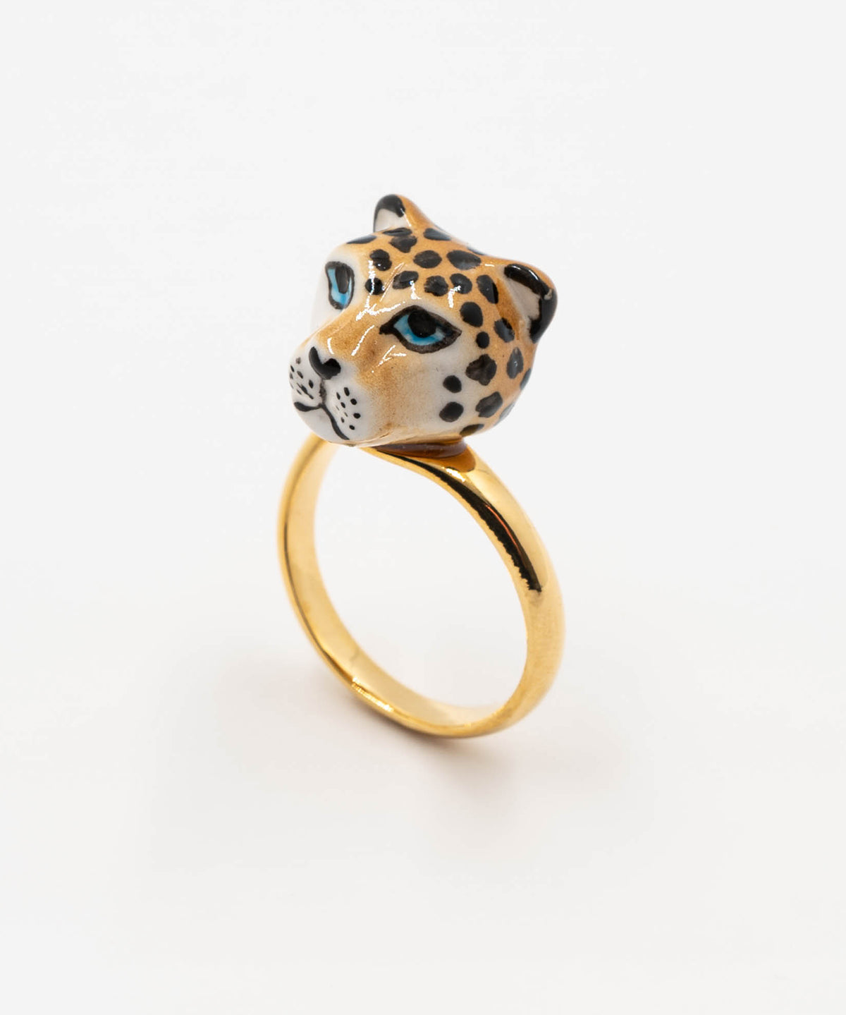 Bague tête de léopard