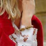 Bracelet perles guépard - Premier amour