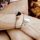 Bracelet corde léopard