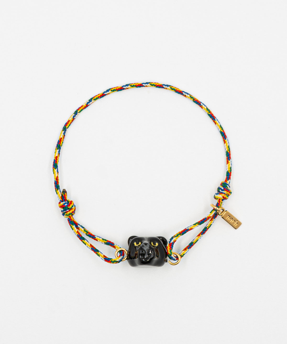 Bracelet charm's multicolore panthĂšre noire