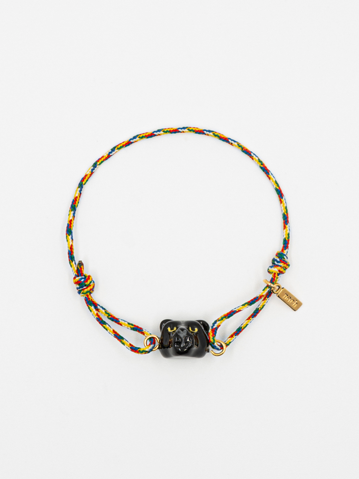 Bracelet à maillons panthère en acier inoxydable avec caoutchouc Bracelet à maillons panthère en acier inoxydable avec caoutchouc