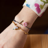 Bracelet cordon oiseau