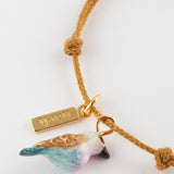 Bracelet cordon oiseau