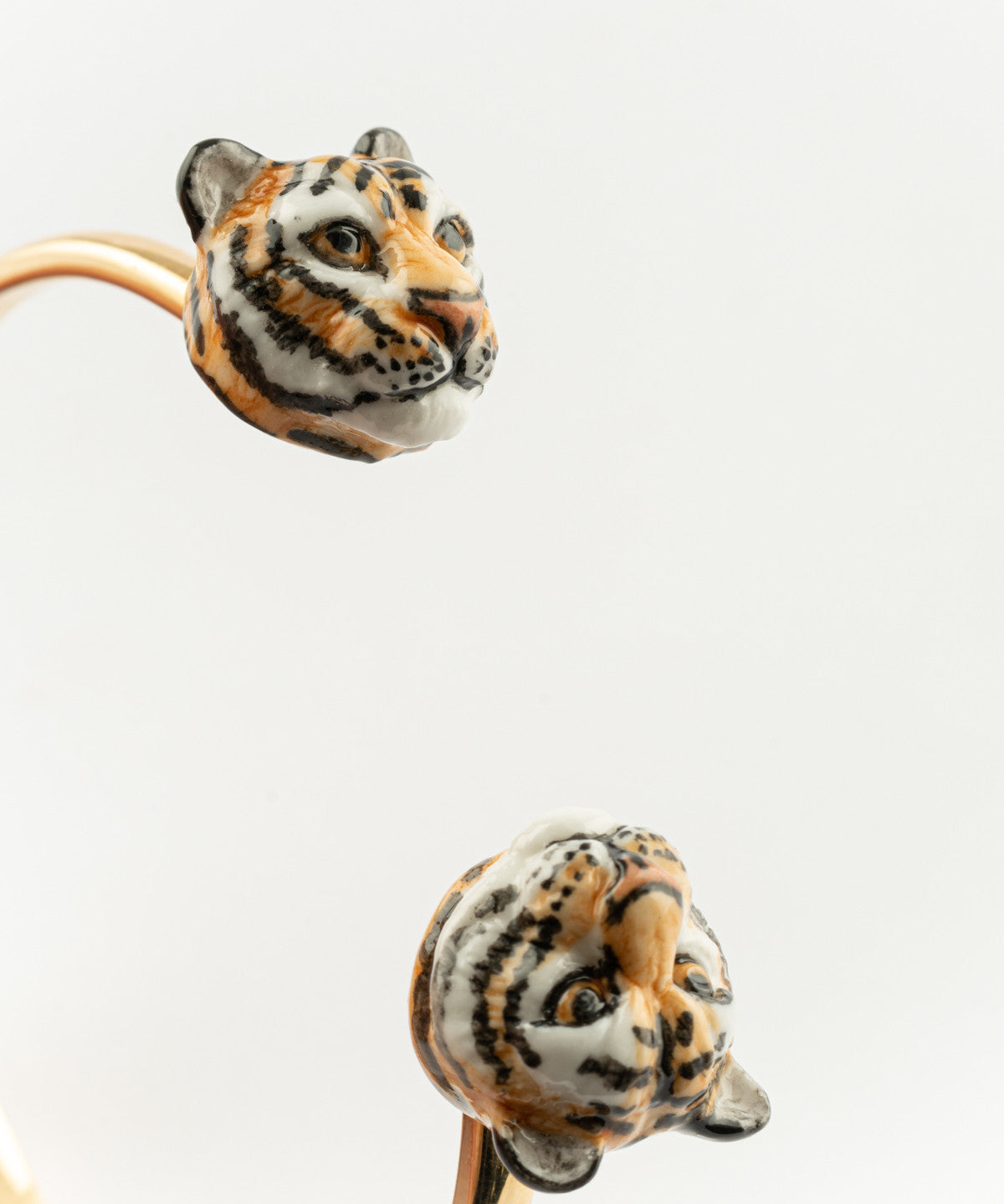 bracelet ajustable animal tigre en porcelaine peinte Ă  la main