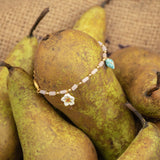 Bracelet fleur de poirier & oiseau bleu
