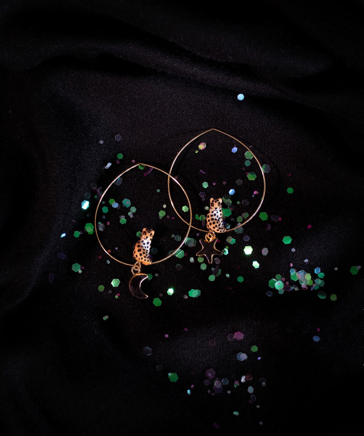 créole léopard porcelaine peint à la main