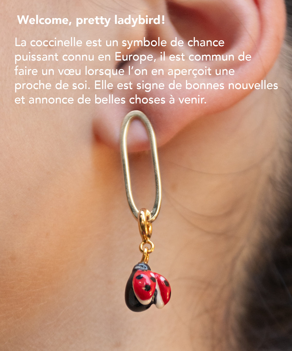 Mini créole coccinelle - Vendue individuellement - Lucky you