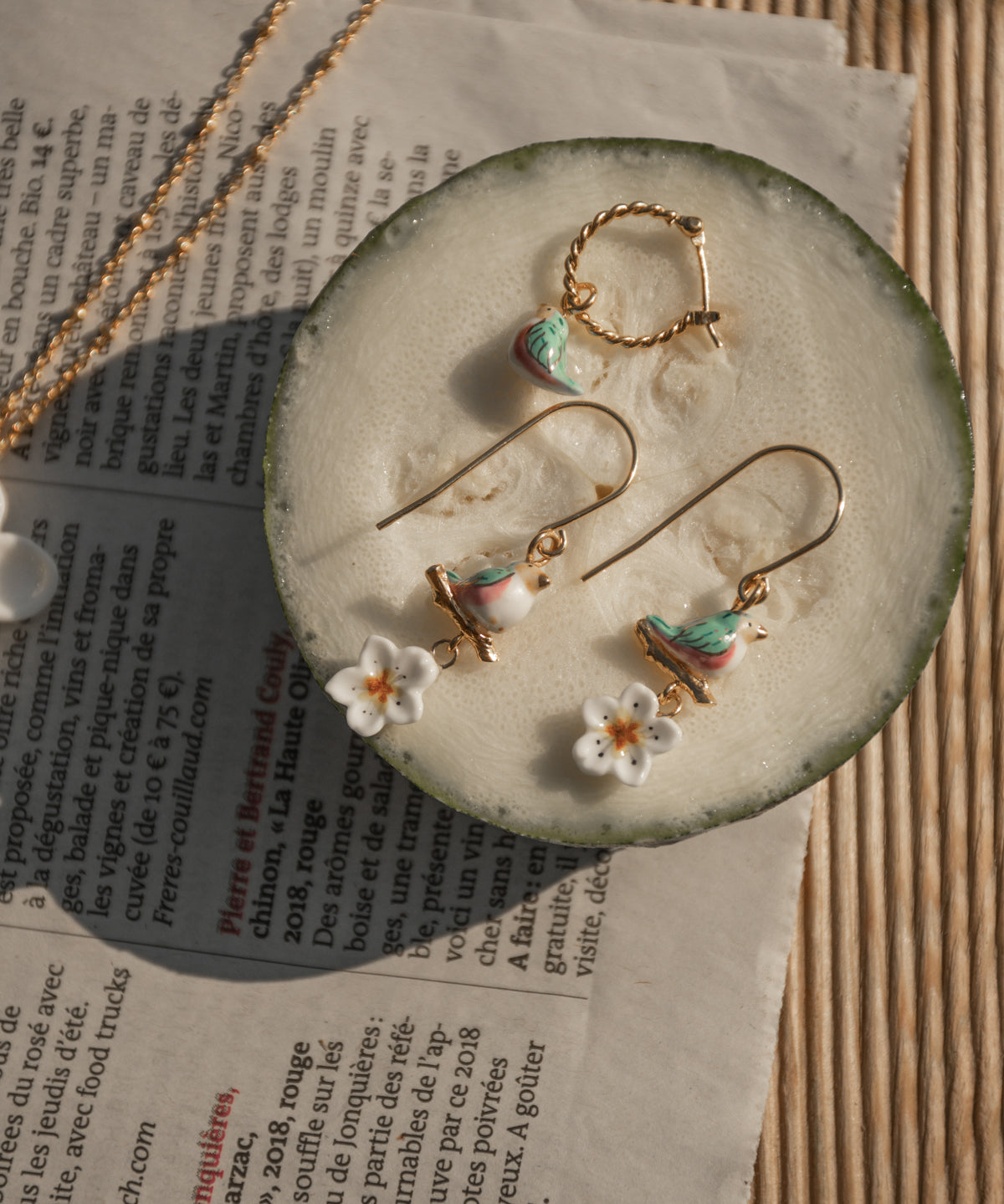 Mini créole oiseau bleu - Vendue à l'unité