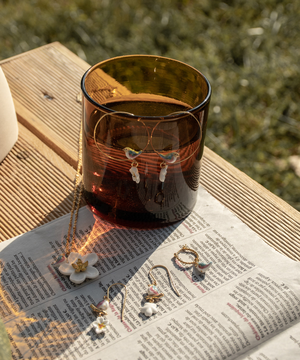 Mini créole oiseau bleu - Vendue à l'unité