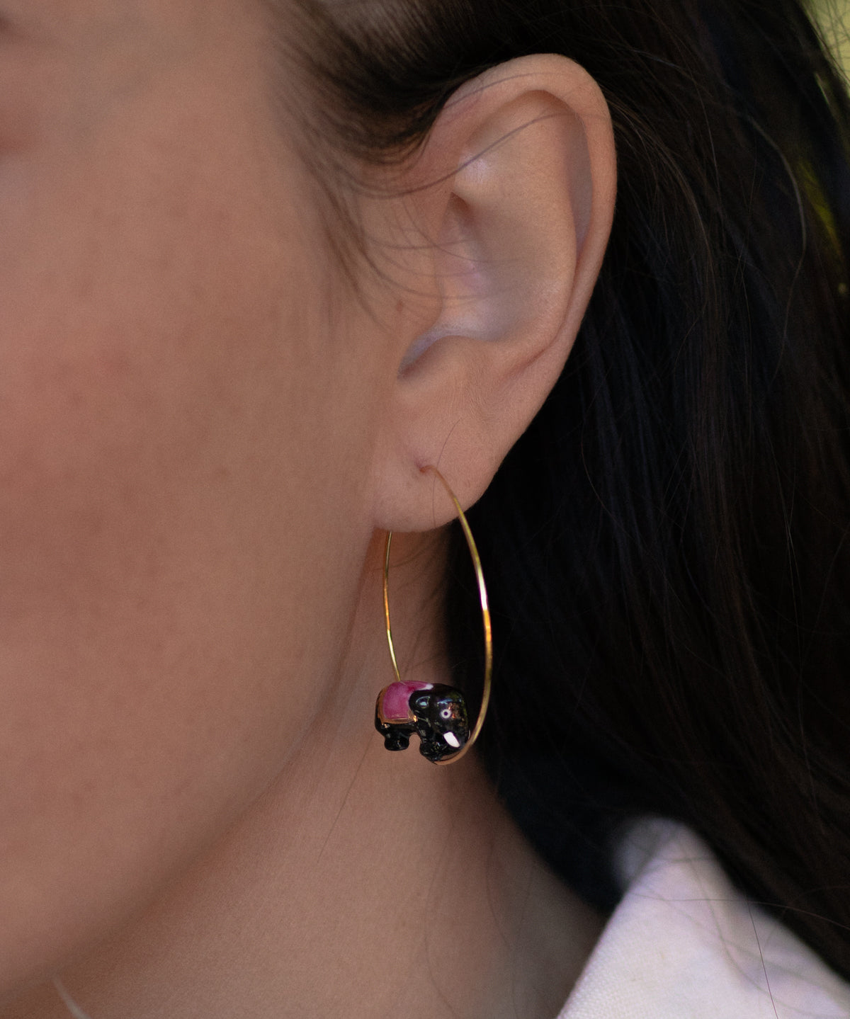 Petites créoles éléphant d'Asie