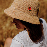 Pin's fleur coquelicot porcelaine Nach