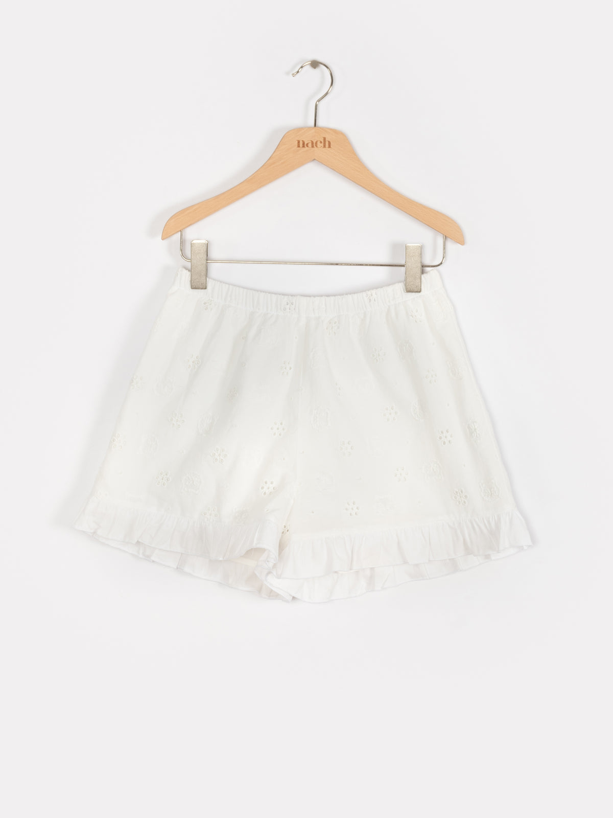 Short upcyclé broderie anglaise - Nach x Argile Studio