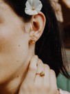 porcelain leopard earrings