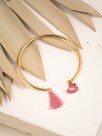 Gold flamingo bracelet