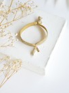 Shiny golden shell elastic bracelet