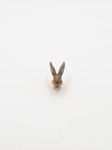 jewel pin animal hare hand painted in porcelain