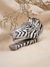 hand painted porcelain stapler zebra animal