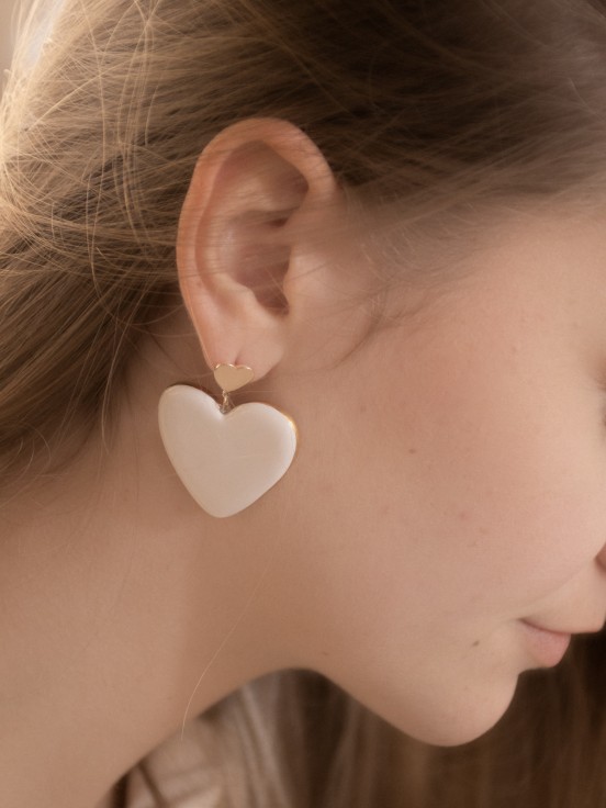 Boucles d'oreilles 'coeur