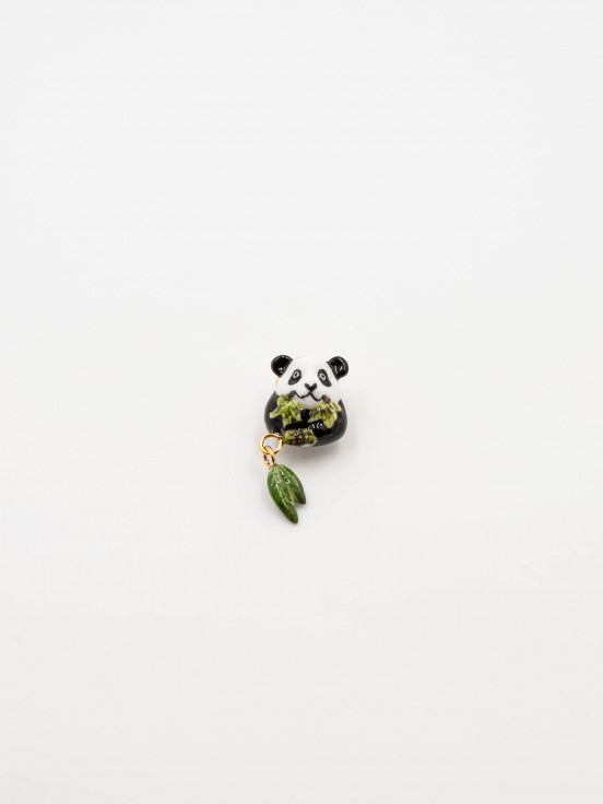 panda pins animal porcelain hand painted